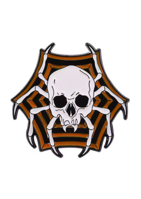 Kleiner Anstecker SPIDER SKULL&nbsp;Pin von Easure