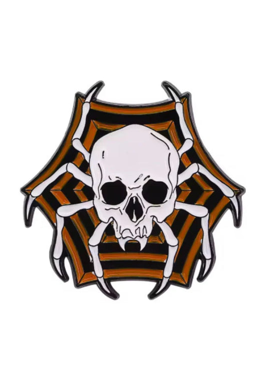 Kleiner Anstecker SPIDER SKULL&nbsp;Pin von Easure