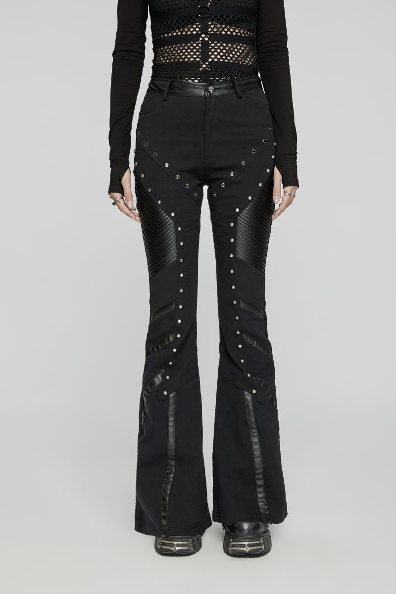 Stigmata Flared Gothic Trousers