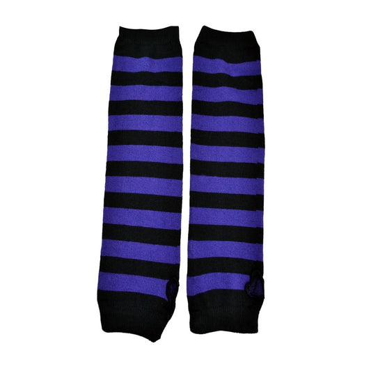 Stripe Armwarmers Purple Poizen Industries