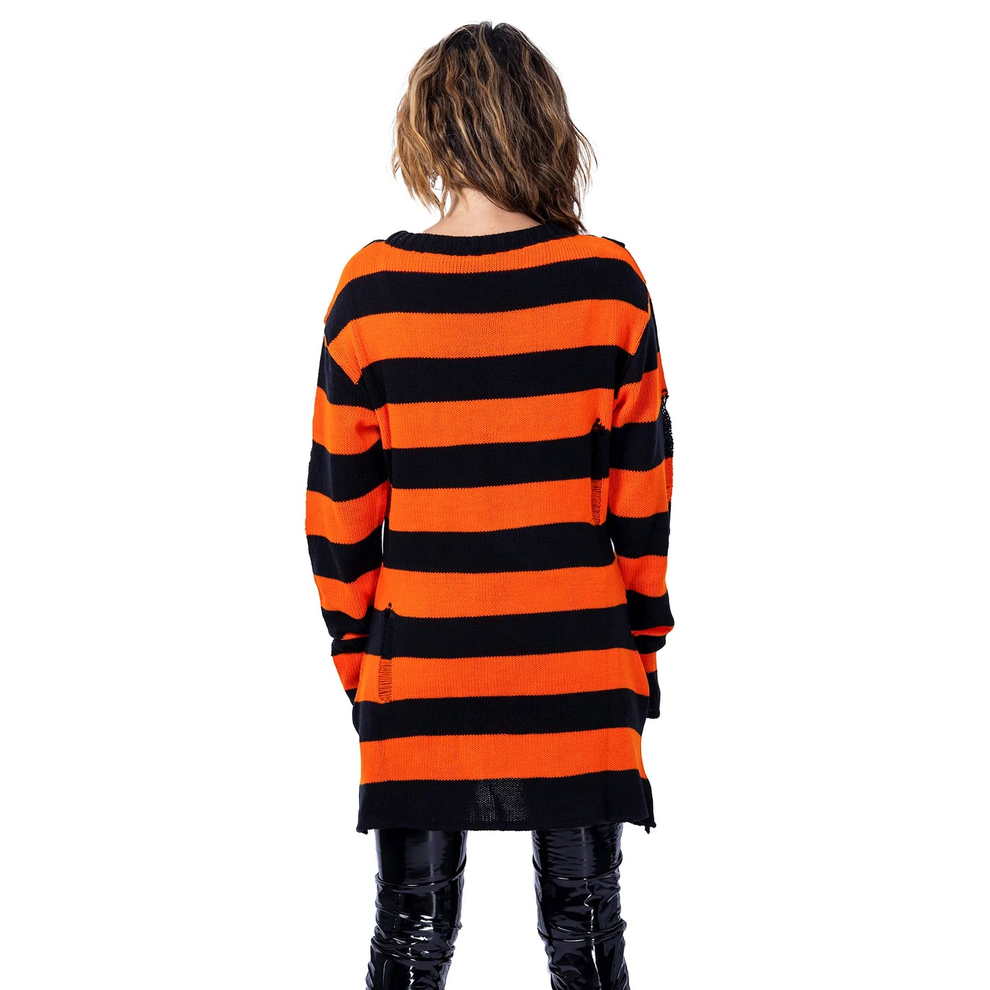 ORIANA JUMPER Heartless BLACK/ORANGE