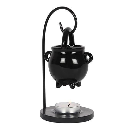 Schwarzer, hängender Kessel Hanging Cauldron Oil Burner