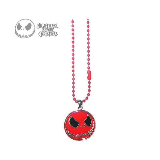 Rote Kette Red Jack mit rotem Jack Skellington Kopfanhänger