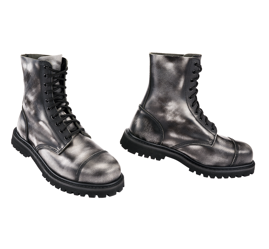 White Rub Off Phantom 10 Eye Boots Brandit Lederstiefel&nbsp;