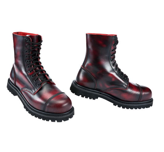 Red Rub Off Phantom 10 Eye Boots Brandit Lederstiefel&nbsp;