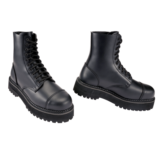 Schwarzer Stiefel Plateau Phantom Boots 10 Loch von Brandit