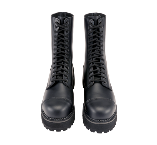 Schwarzer Stiefel Plateau Phantom Boots 14 Loch von Brandit