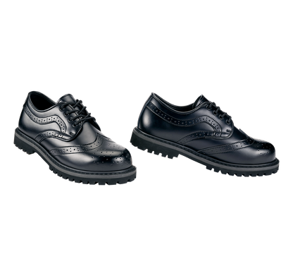 Schwarzer Leder Halbschuh von Brandit