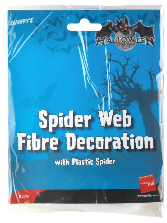 Spinnennetzfäden mit Plastikspinne Smiffys Colours Shop Hamburg