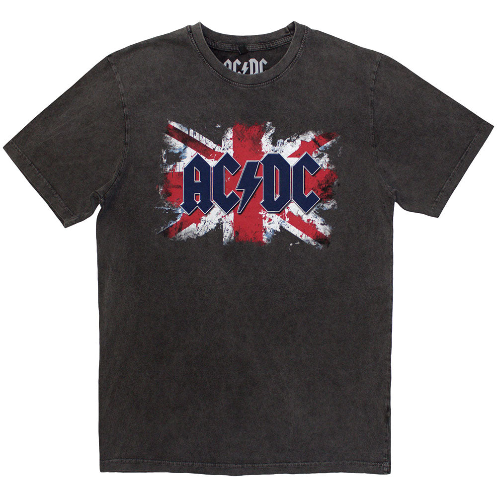 Lizensiertes AC/DC Flag Stone Wash Bandshirt