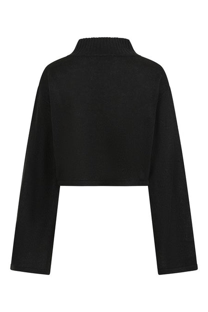 Schwarz/Weißer Pullover AMORET JUMPER von Banned