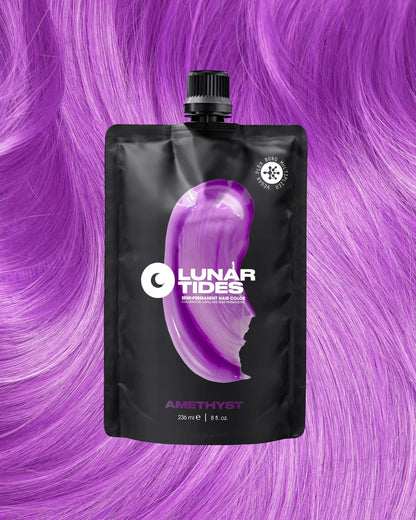 semi-permanente Haartönung Amethyst Pastel Purple in dem Farbton warmes Pastelllila von Lunar Tides