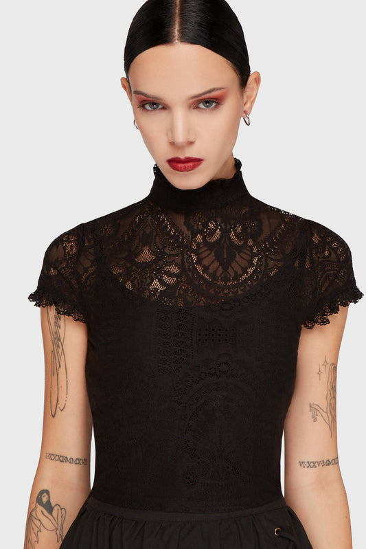 Killstar Ava Lace Crop Top