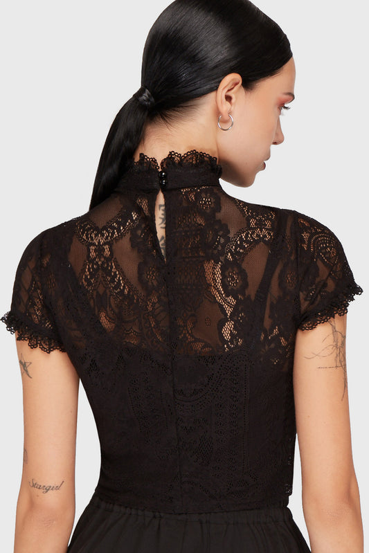 Killstar Ava Lace Crop Top