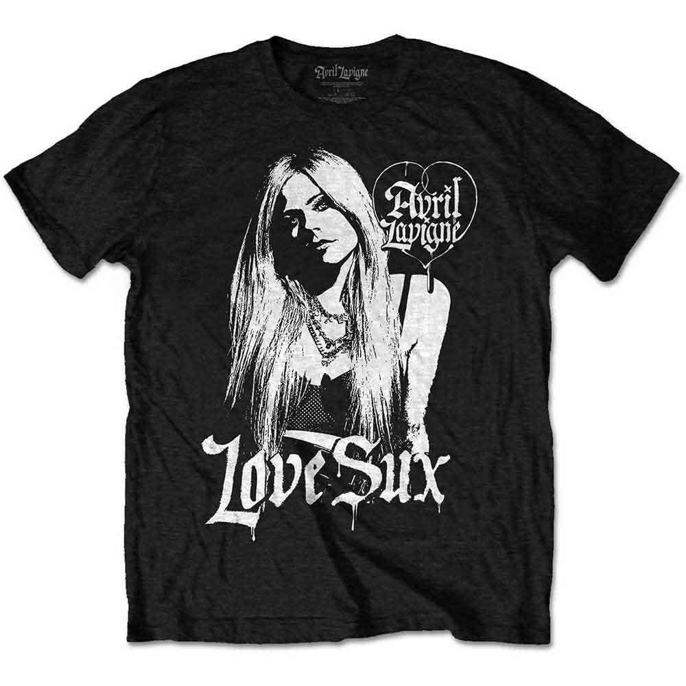 Lizensiertes Avril Lavigne Love Sux Bandshirt mit Tourdesign
