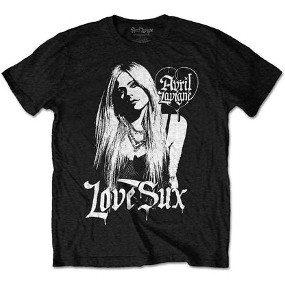 Lizensiertes Avril Lavigne Love Sux Bandshirt mit Tourdesign