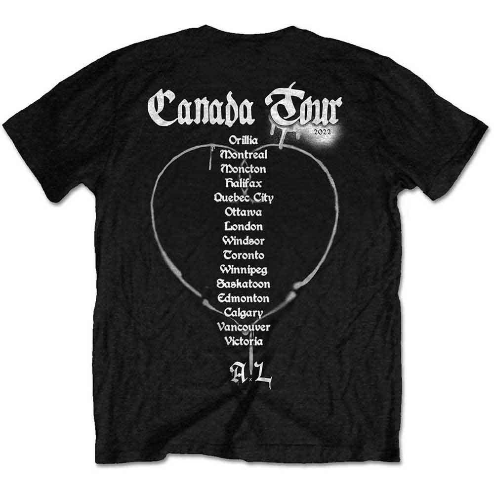 Lizensiertes Avril Lavigne Love Sux Bandshirt mit Tourdesign