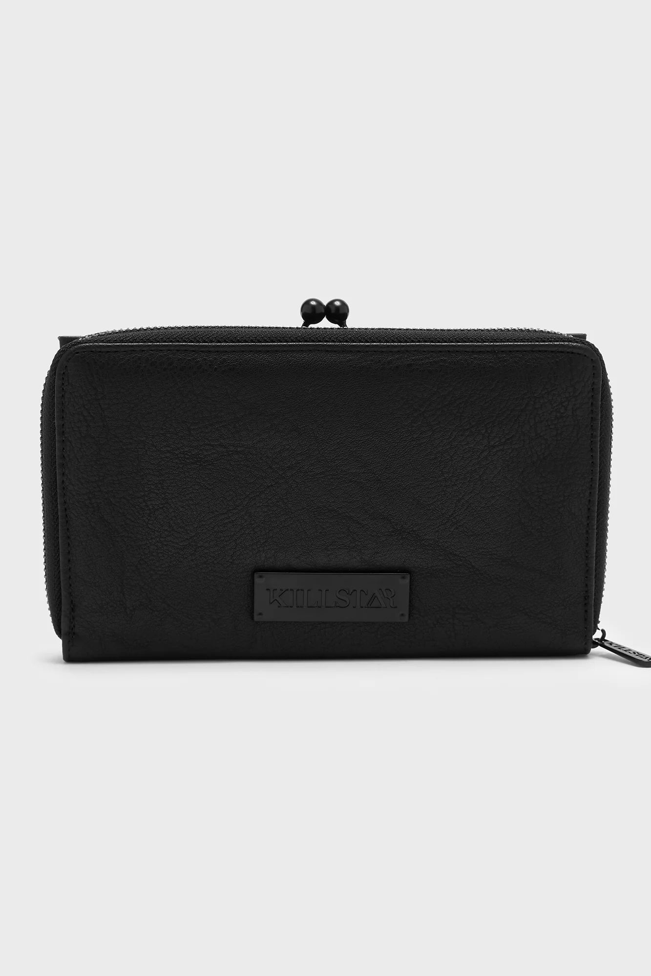 Schwarzes Kunstlederportemonnaie ANKHTRATION WALLET von Killstar