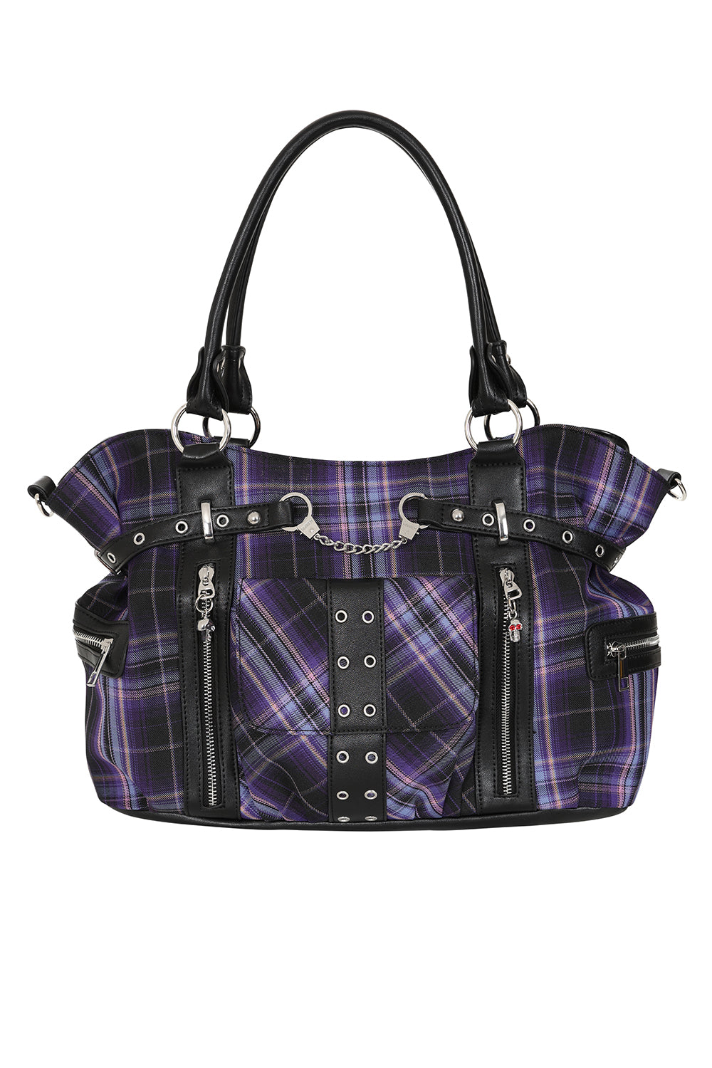 Purple Tartan Bag Banned