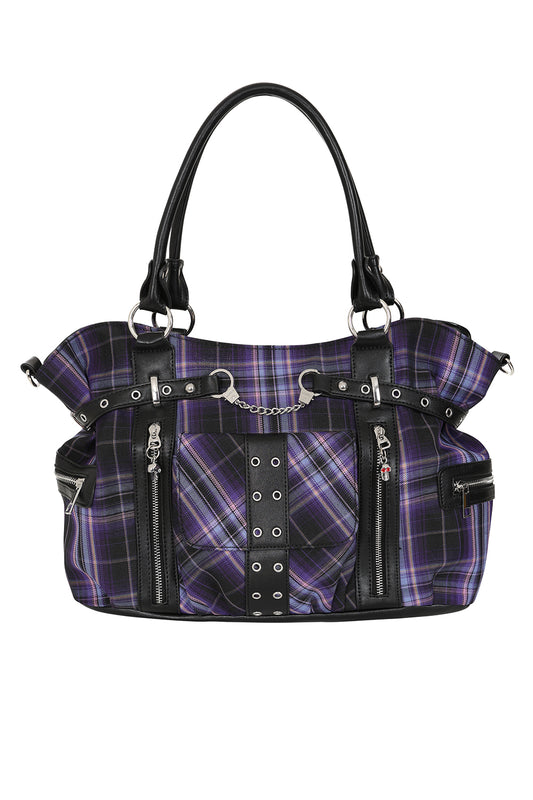 Purple Tartan Bag Banned