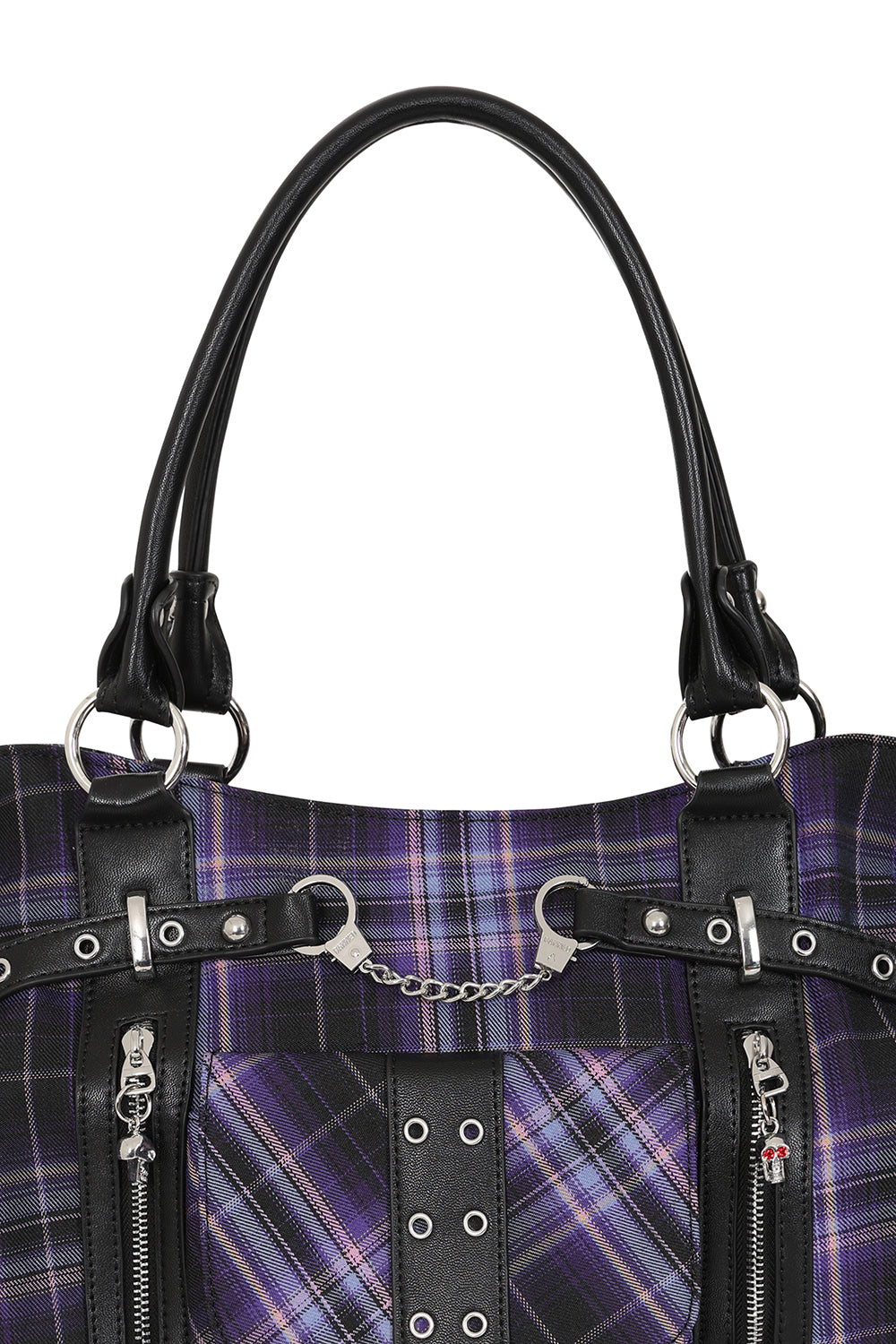 Purple Tartan Bag Banned