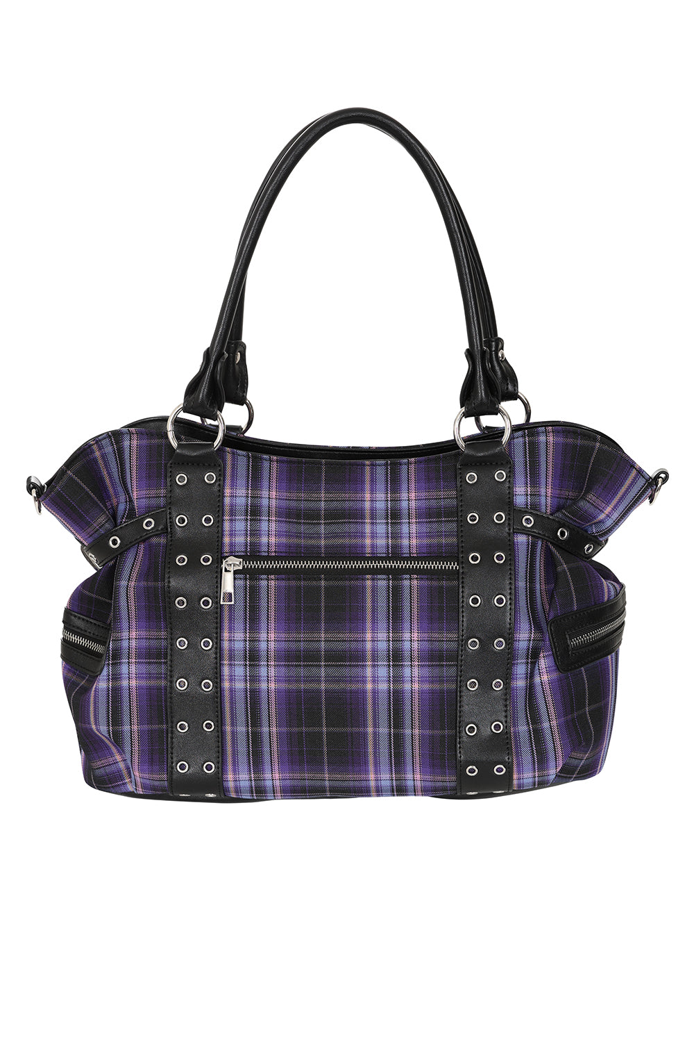 Purple Tartan Bag Banned