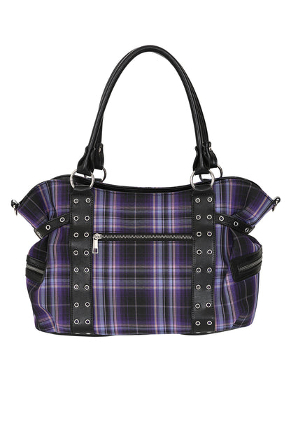 Purple Tartan Bag Banned
