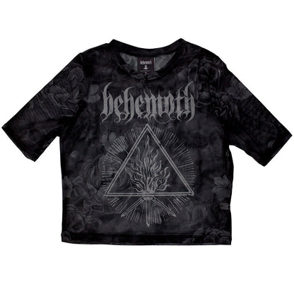 Behemoth Furor Divinus Ladies Mesh Crop Top