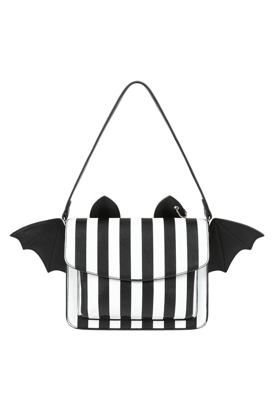 Bat Bag Black White Stripe Banned 
