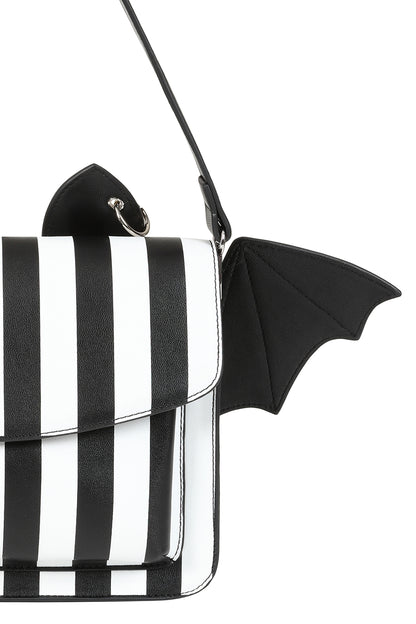 Bat Bag Black White Stripe Banned 