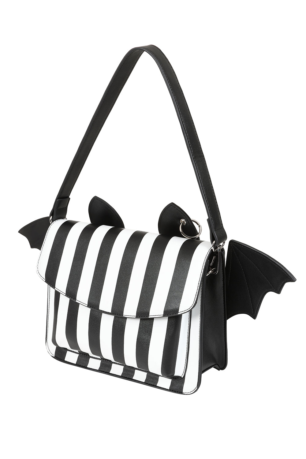 Bat Bag Black White Stripe Banned 