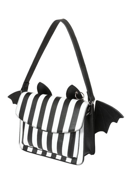 Bat Bag Black White Stripe Banned 