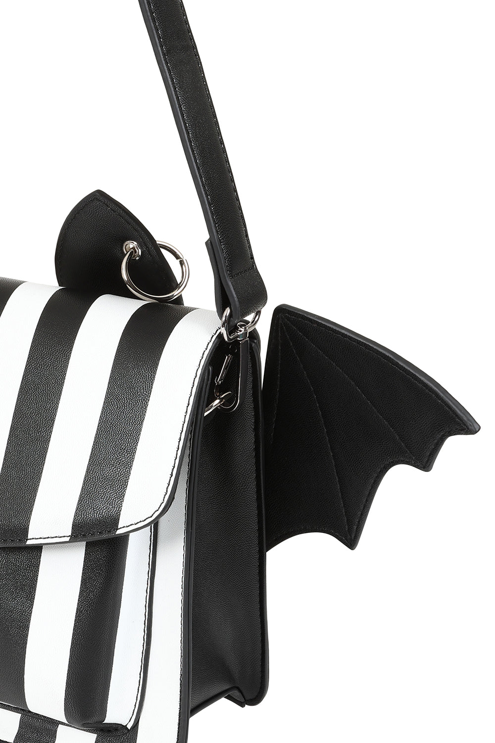 Bat Bag Black White Stripe Banned 