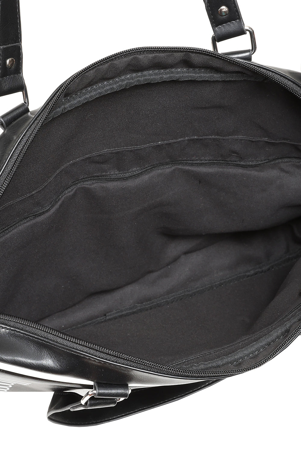 Schwarze Tasche BoomBox Bag mit Radiorekorderprint von Banned&nbsp;