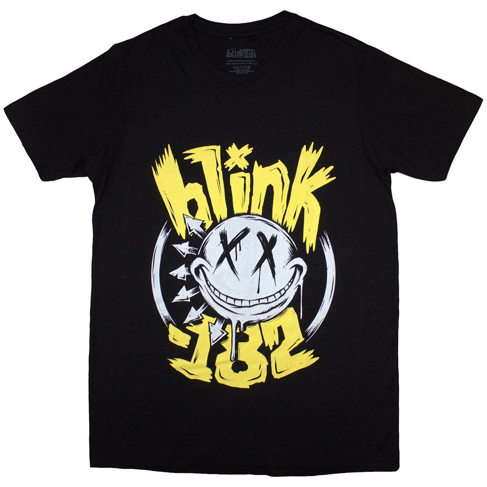 Lizensiertes Blink-182 Big Smile Bandshirt mit Logo-Print