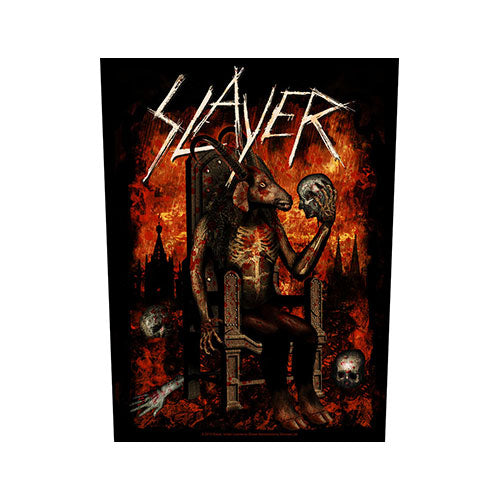 Slayer Back Patch Devil On Throne