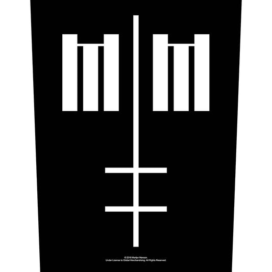 Marilyn Manson Back Patch Cross Logo