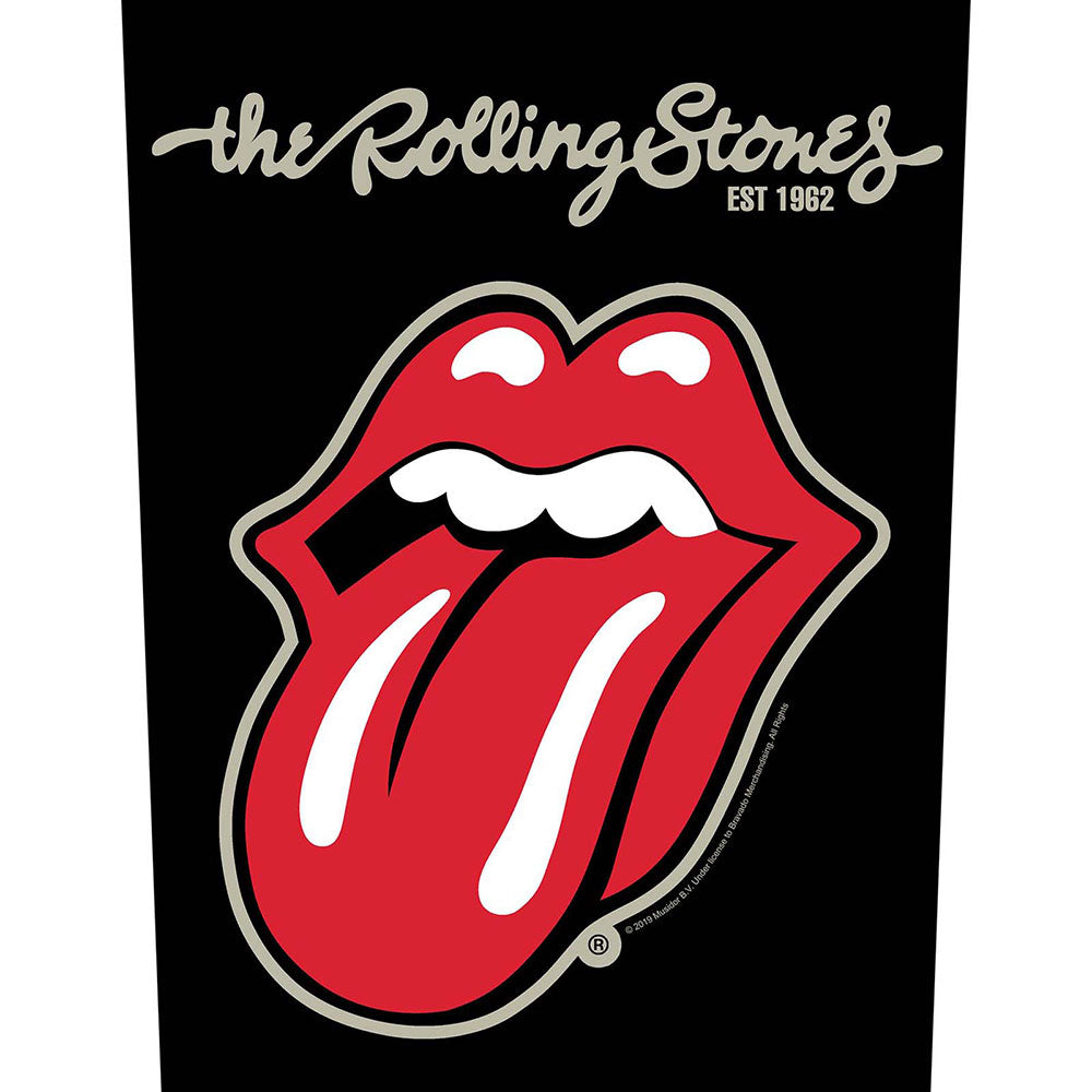 The Rolling Stones Back Patch Plastered Tongue