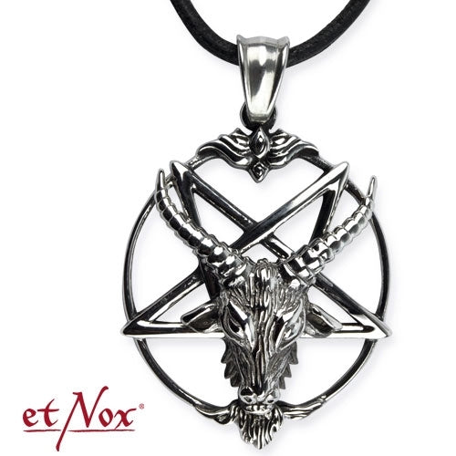 Silberfarbener Baphomet Anhänger von etNox