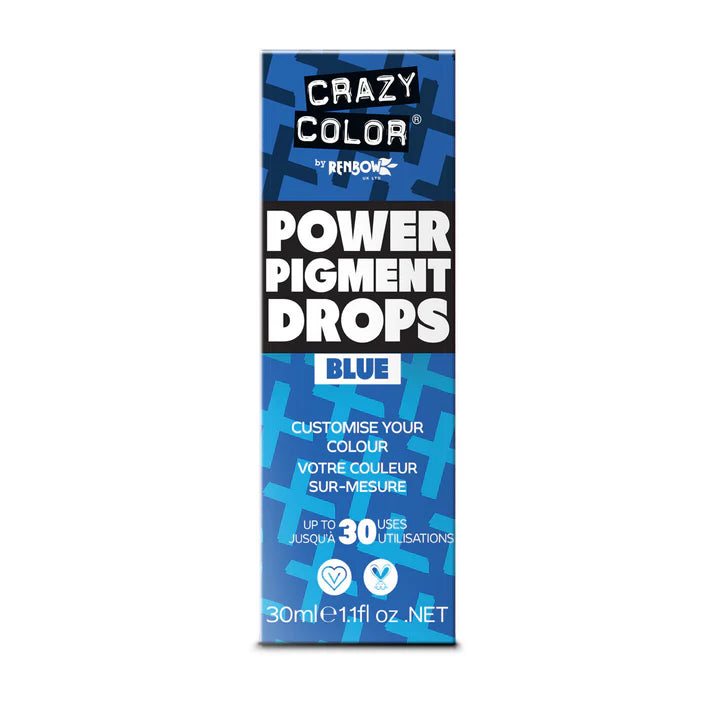 Blaue Pigmenttropfen BLUE Power Pigment Drops von Crazy Color