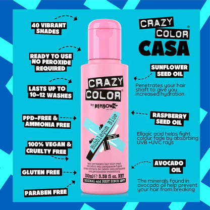 BUBBLEGUM BLUE Haartönung Crazy Color