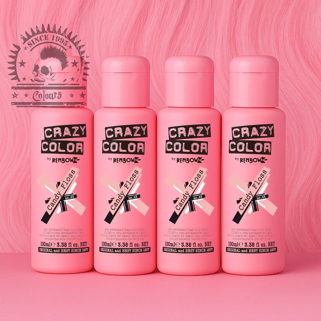 semi-permanente Haartönung 4er Box&nbsp;CANDY FLOSS in dem Farbton Pink von&nbsp;Crazy Color