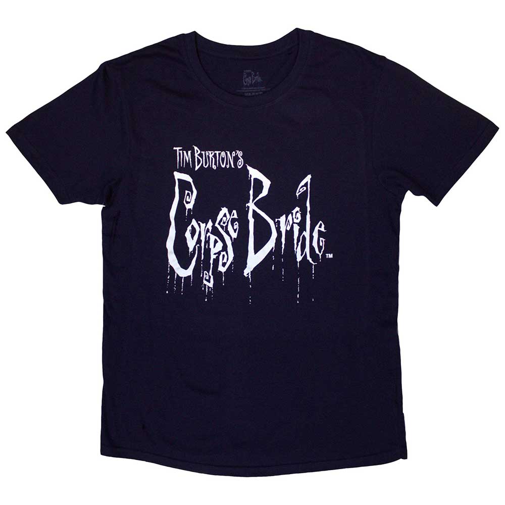 Lizensiertes, dunkelblaues Corpse Bride Logo Shirt