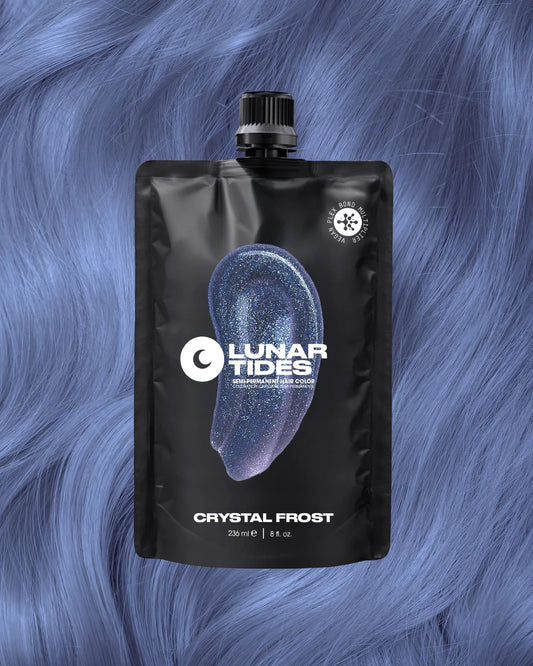 semi-permanente Haartönung Crystal Frost in dem Farbton Pastel Blau mit silbernen Untertönen&nbsp;von Lunar Tides