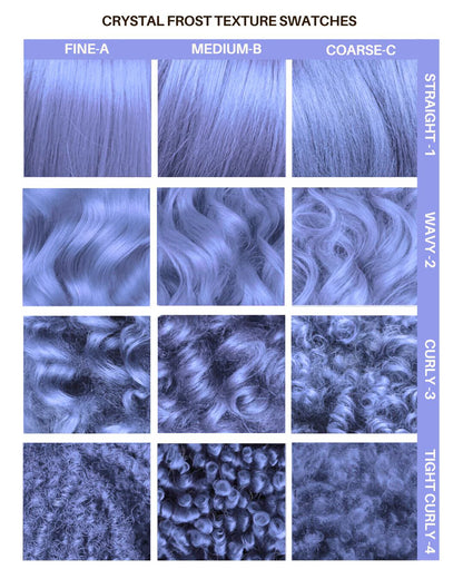 semi-permanente Haartönung Crystal Frost in dem Farbton Pastel Blau mit silbernen Untertönen&nbsp;von Lunar Tides