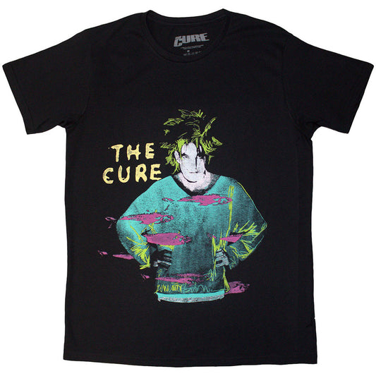 Lizensiertes The Cure Beach Party Bandshirt mit buntem Print