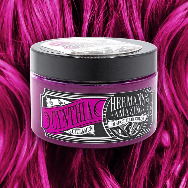 semi-permanente Haartönung CYNTHIA CYCLAMEN in dem Farbton Magenta von Herman's Amazing