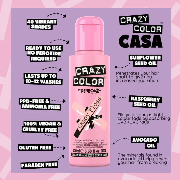 CANDY FLOSS Haartönung Crazy Color