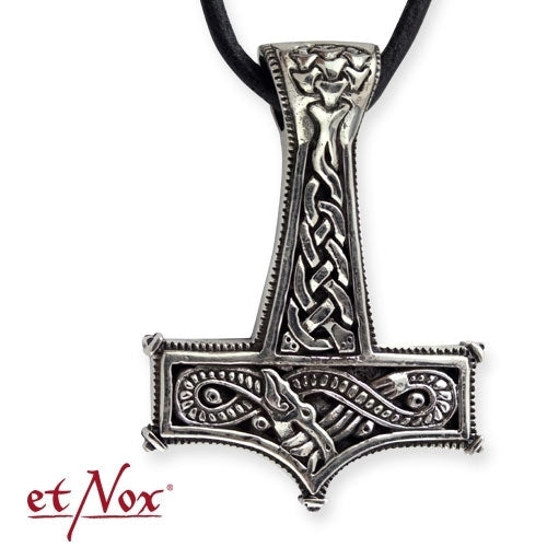 Silberfarbener Celtic Thors Hammer Anhänger von etNox