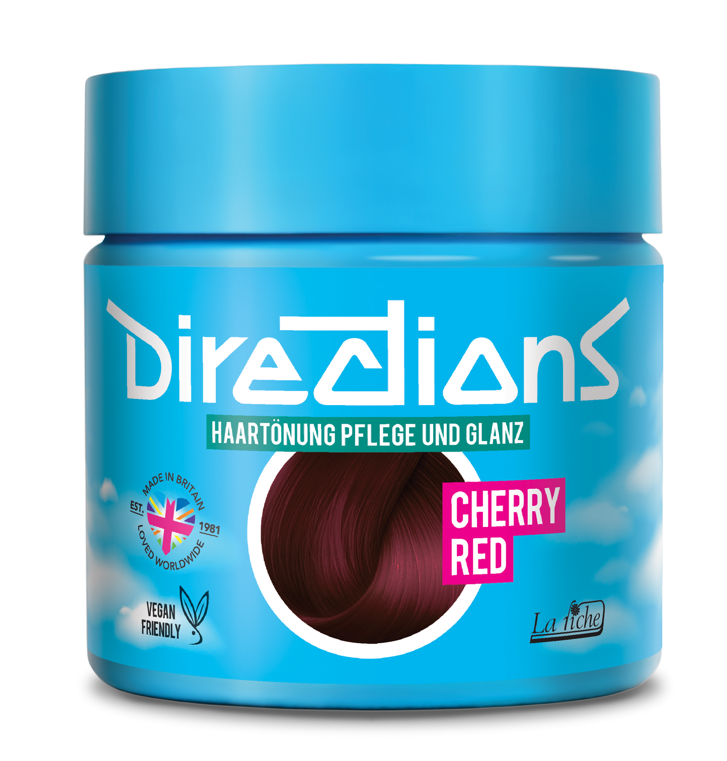 semi-permanente Haartönung CHERRY RED in dem Farbton Kirschrot von Directions